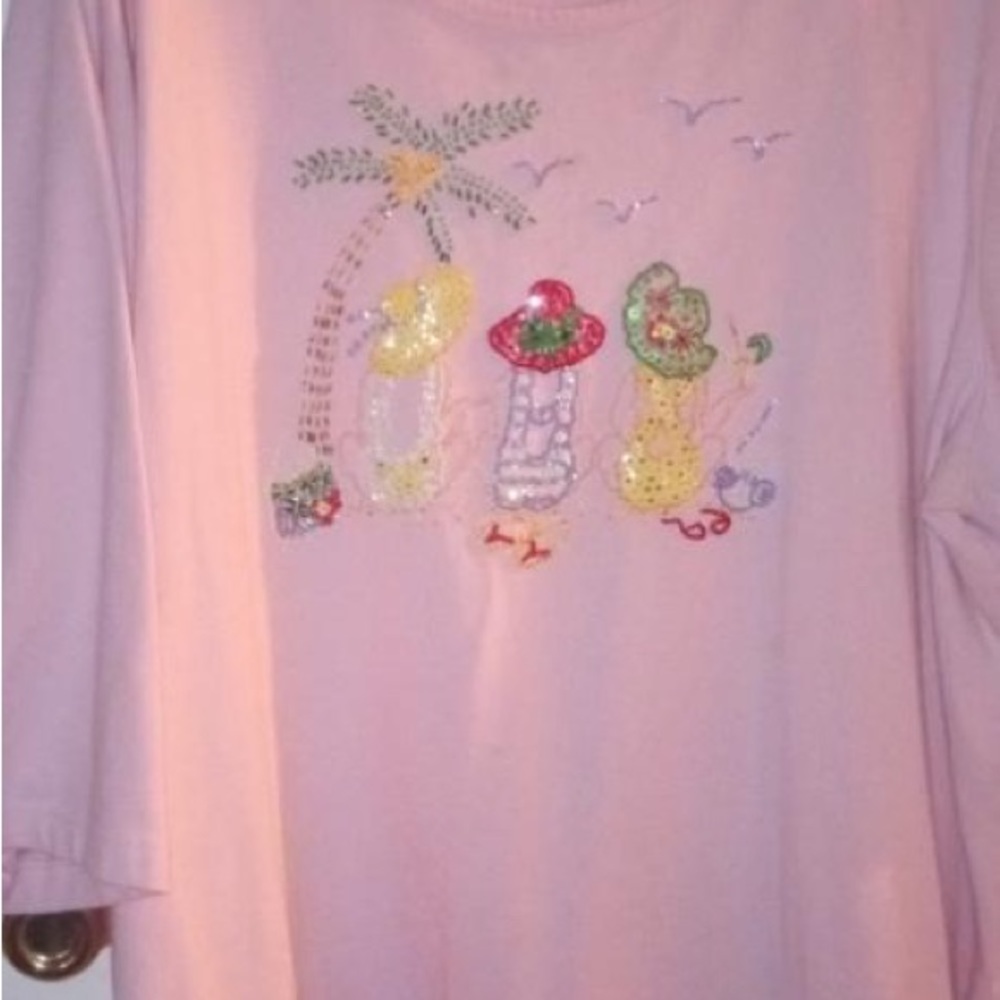 Quacker factory top size 3X pink